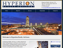 Tablet Screenshot of hyperionrealtyadvisors.com